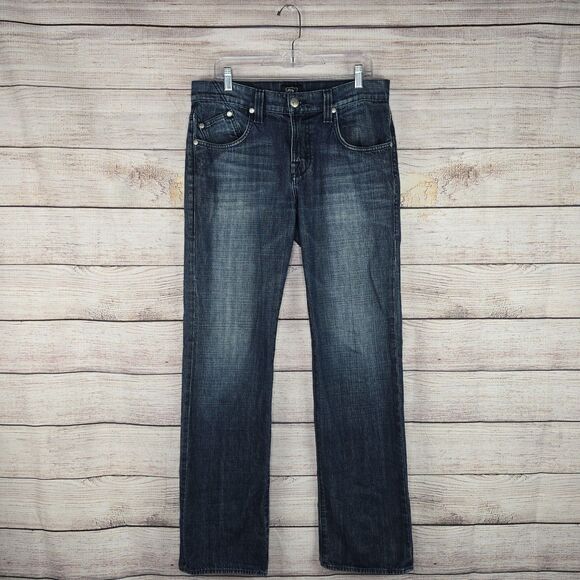 Men's Rock & Republic Grady Relaxed Straight Leg Denim Jeans Size 33 Dark Wash - Picture 1 of 9